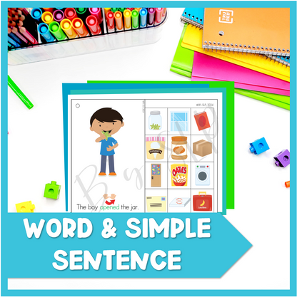 Open AAC Core Word Vocabulary Books & Parent Handout Activities Speech Therapy