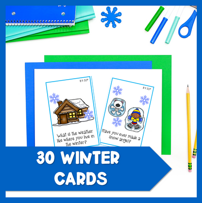 Winter and Christmas Conversation Starters for Speech Therapy