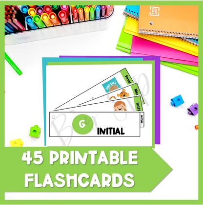 G Articulation Printable Strip Flashcards for Speech Therapy