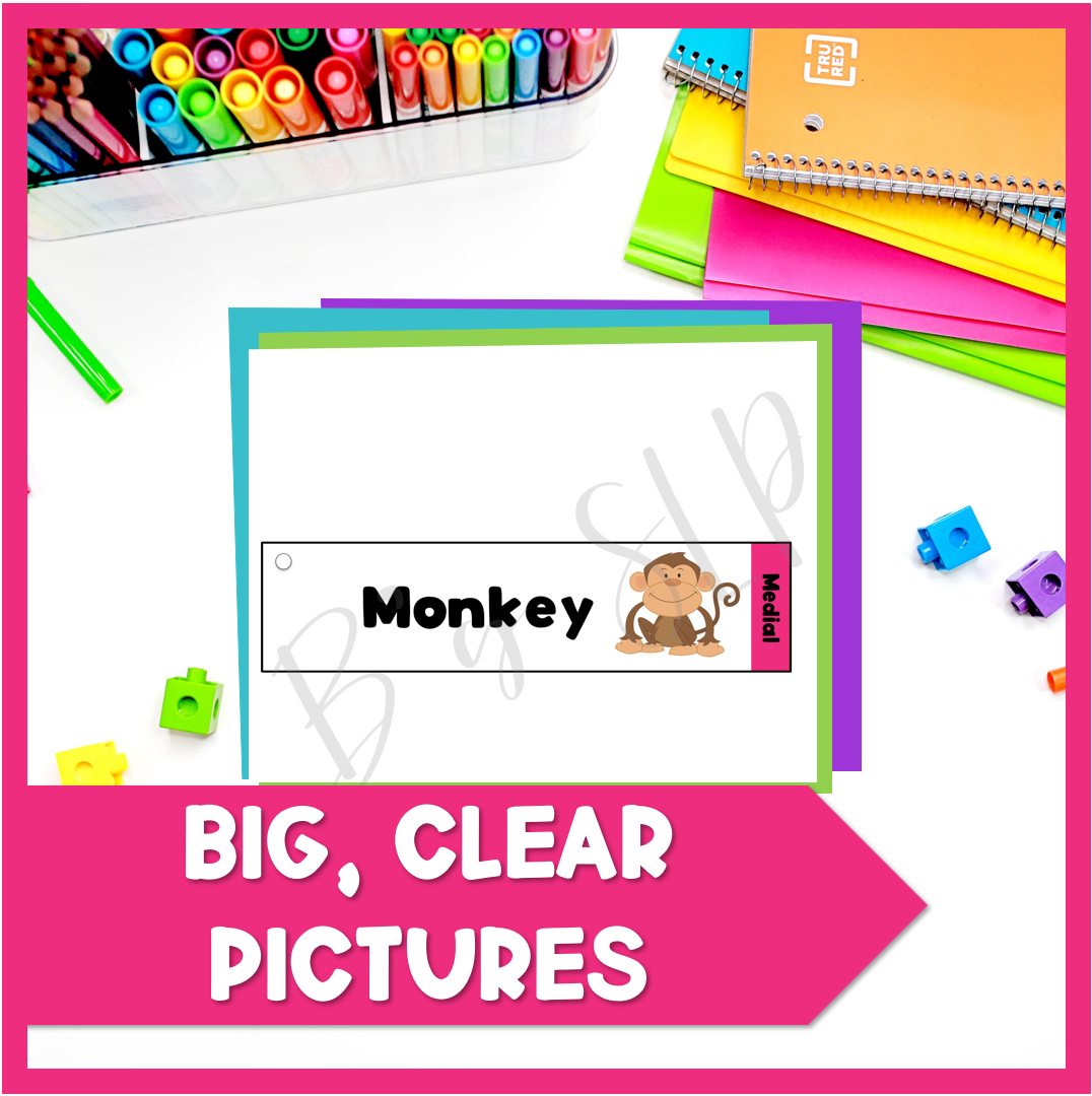 K Articulation Printable Strip Flashcards for Speech Therapy