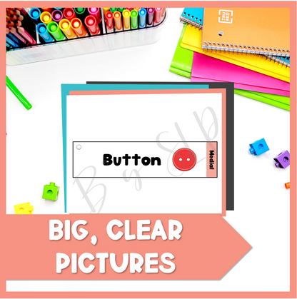 T Articulation Printable Strip Flashcards for Speech Therapy