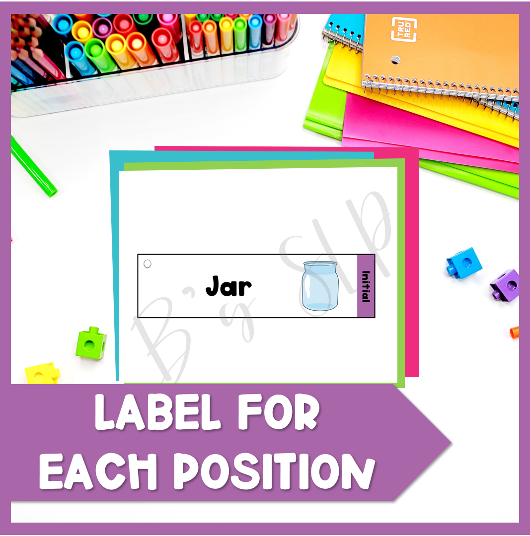 J Articulation Printable Strip Flashcards for Speech Therapy