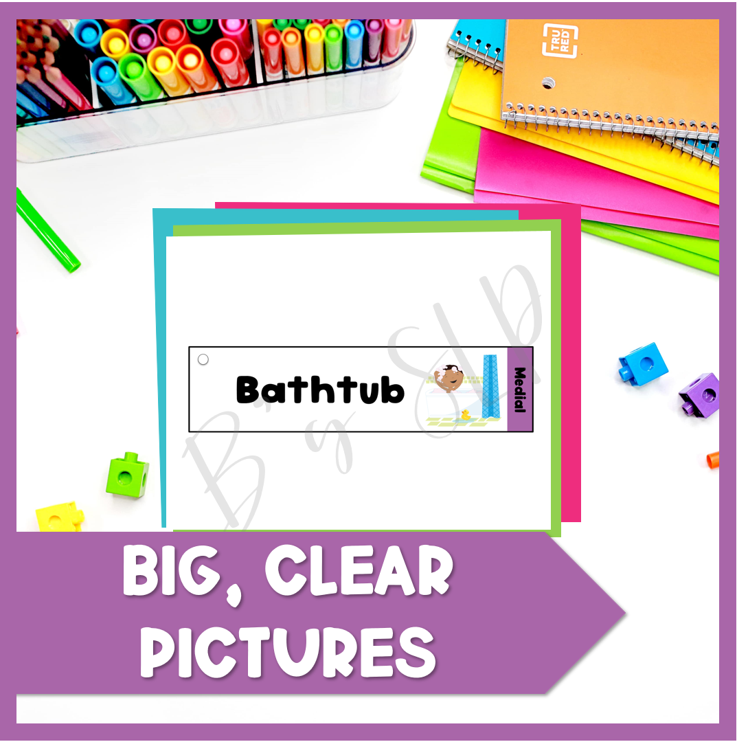 TH Articulation Printable Strip Flashcards for Speech Therapy