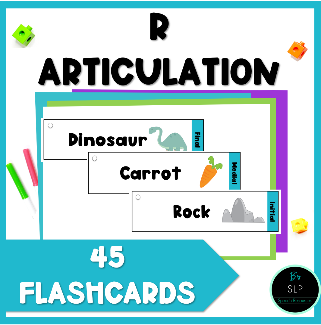 R Articulation Printable Strip Flashcards for Speech Therapy