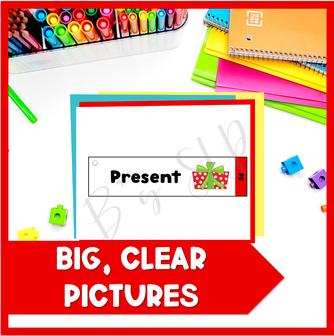 R Blend Articulation Printable Strip Flashcards for Speech Therapy