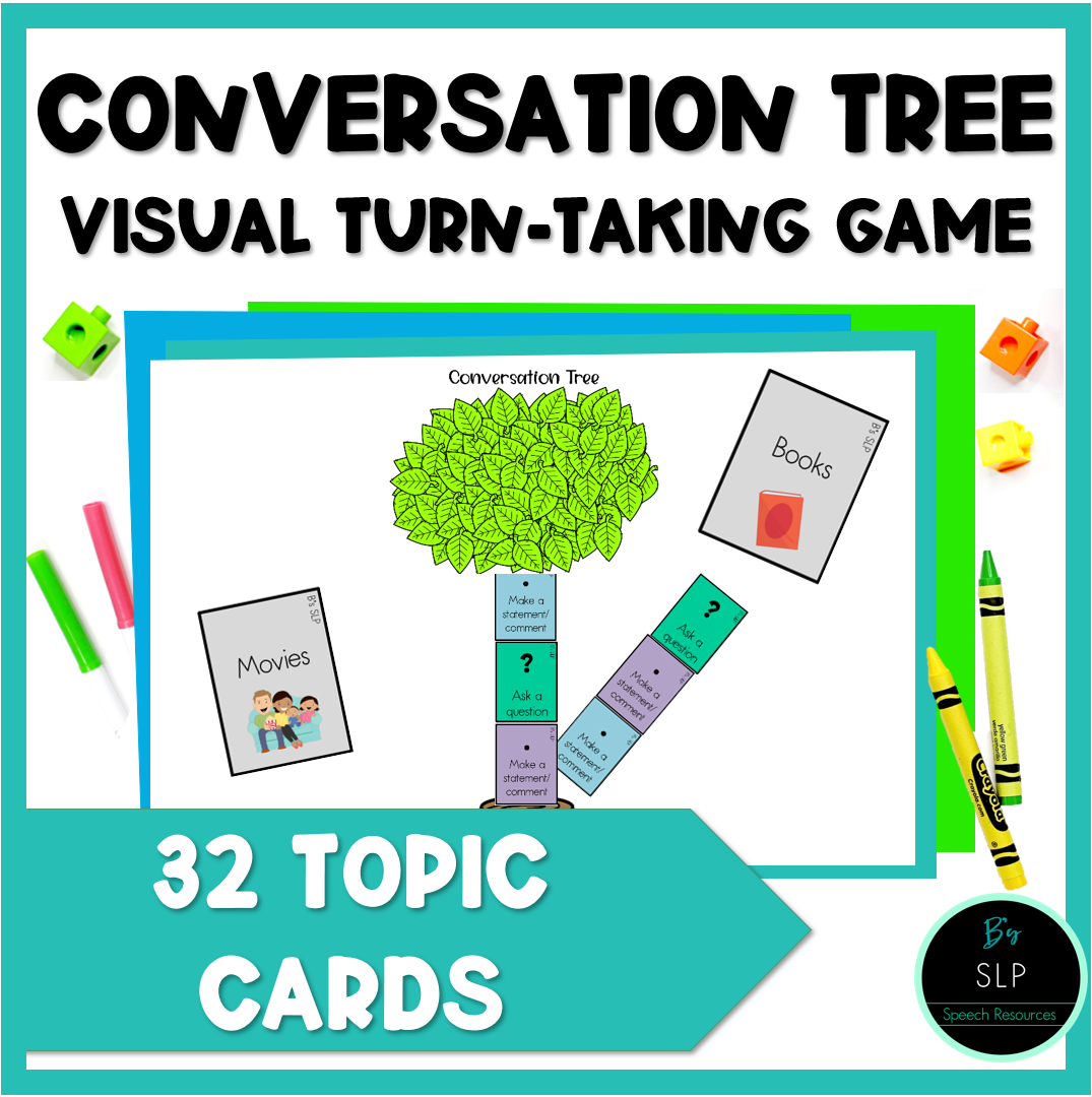 Conversation Game Speech Therapy Visual Turn Taking Skills Activity