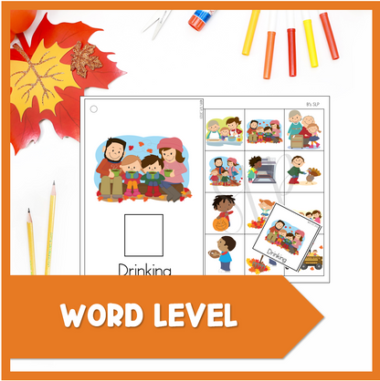 Fall Actions and Verbs Preschool Language Books and Activities Speech Therapy