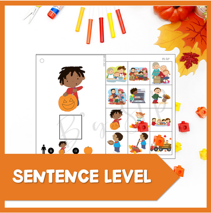 Fall Actions and Verbs Preschool Language Books and Activities Speech Therapy