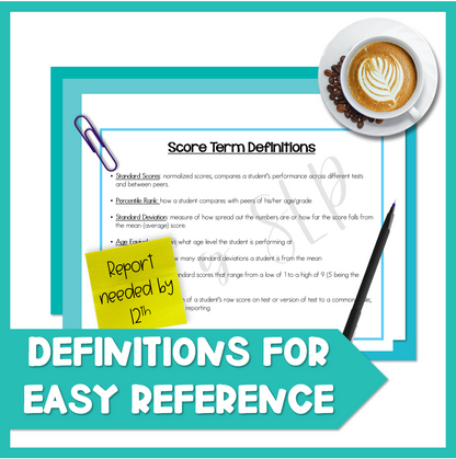 Bell Curve and Definitions Visual for SLPs Speech and Language