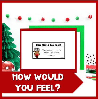 Christmas Holiday Social Skills Cards and Activities Speech Therapy