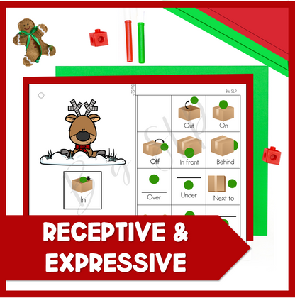 Christmas Spatial Concept Books Where is the Reindeer? Activities Speech Therapy