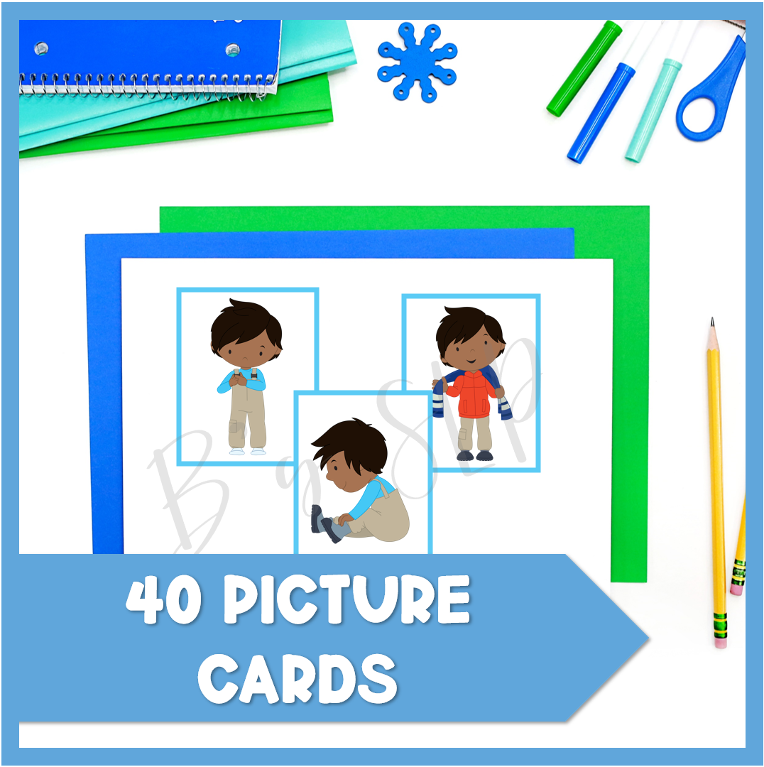 Winter Sequence and Retell Stories and Picture Activities Speech Therapy