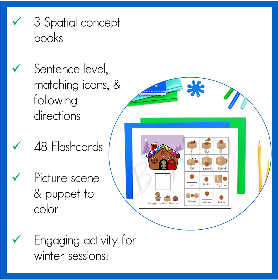 Where is the Gingerbread? Spatial Concept Preposition Books Speech Therapy