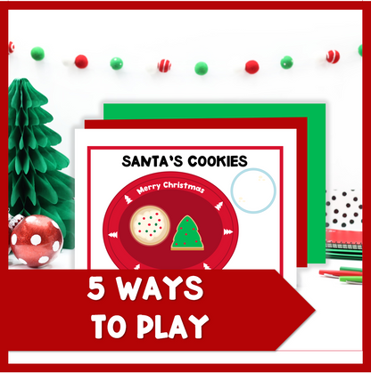 Christmas Game Activity Santa's Cookies Speech Therapy