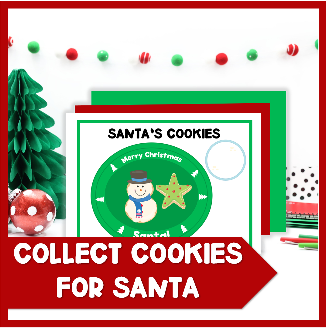 Christmas Game Activity Santa's Cookies Speech Therapy