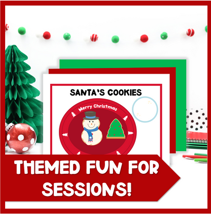 Christmas Game Activity Santa's Cookies Speech Therapy