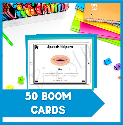 Stuttering Fluency Strategies and Activities Digital Boom Cards Speech Therapy