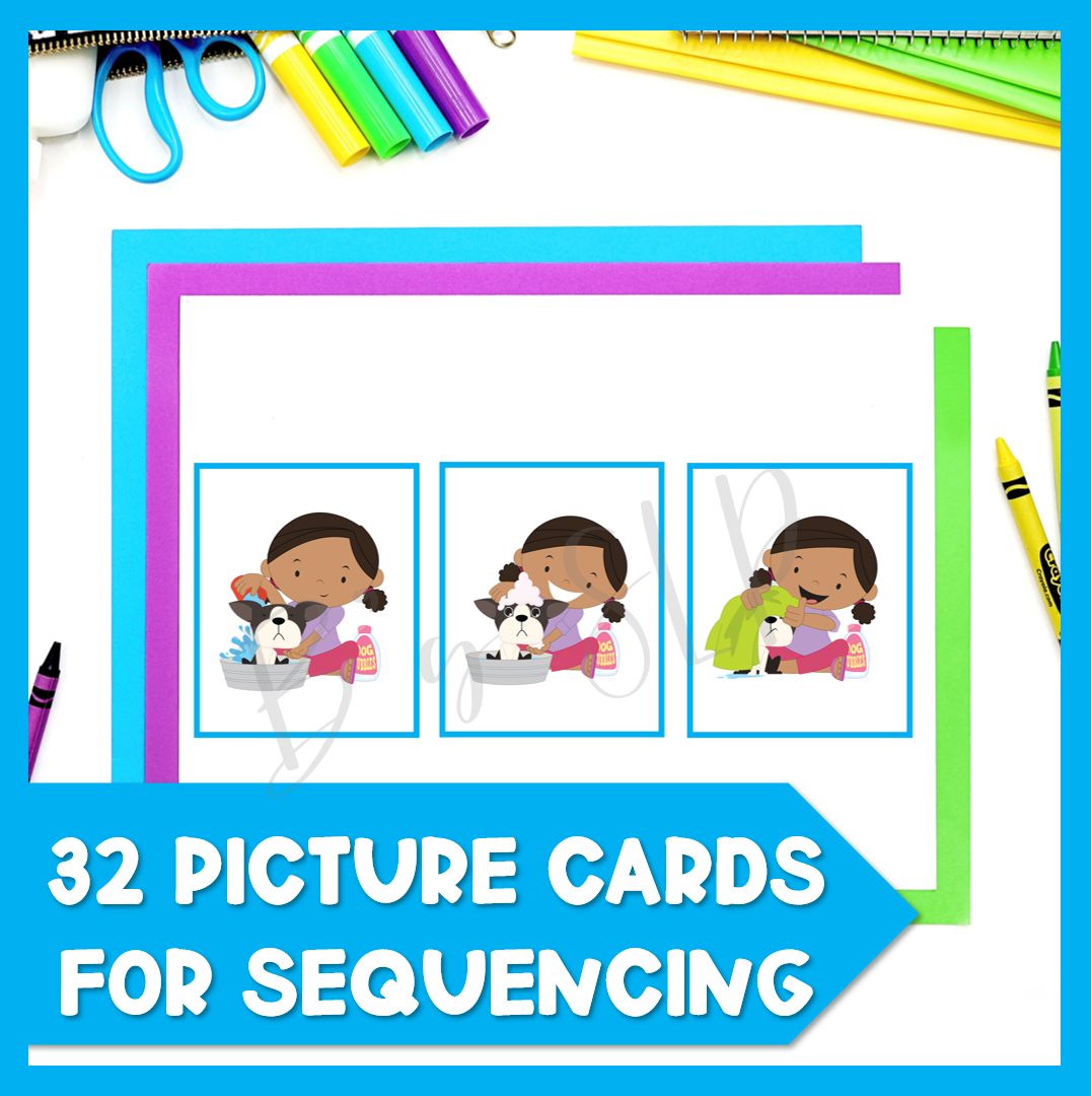 Sequence and Retell 3 and 4 Step Activities and Worksheets Speech Therapy