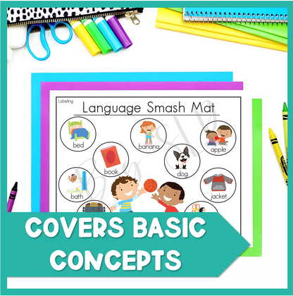 Language Basic Concepts Smash Mats Activities Speech Therapy