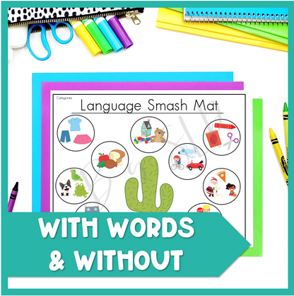 Language Basic Concepts Smash Mats Activities Speech Therapy