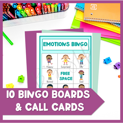 Identifying Emotions and Feelings Chart, Poster, Game Activities Speech Therapy