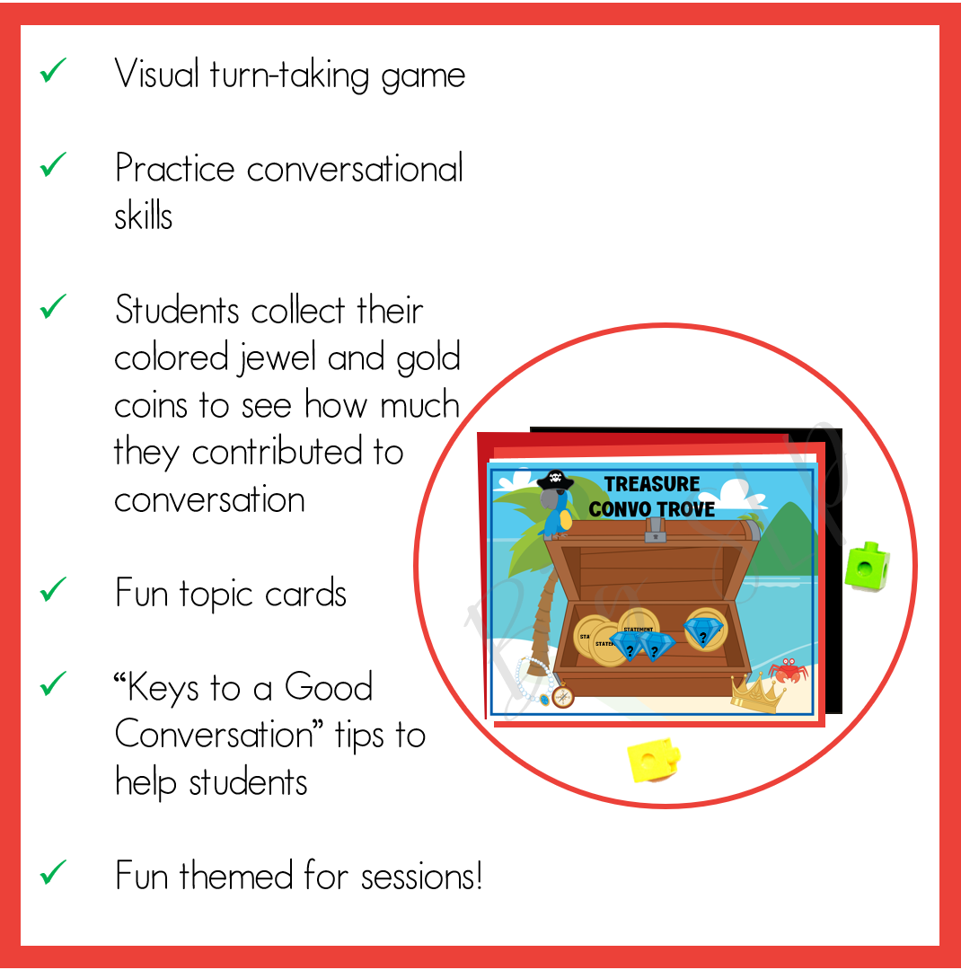 Conversation Game Social Skills Activity Speech Therapy | Pragmatic Language